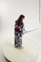 japanese woman in kimono with sword saori 13a
